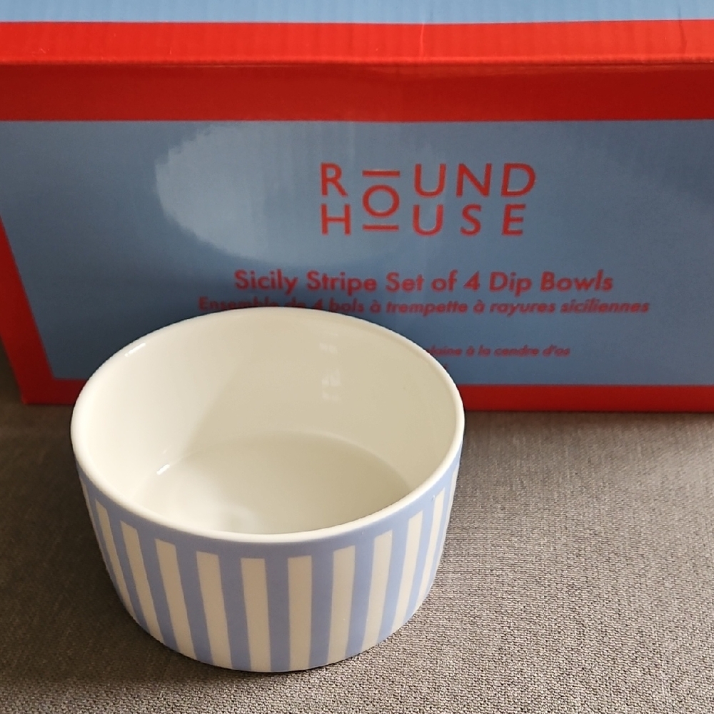 Round House 4 Dip Bowls - New Unused - Fabfitfun Box